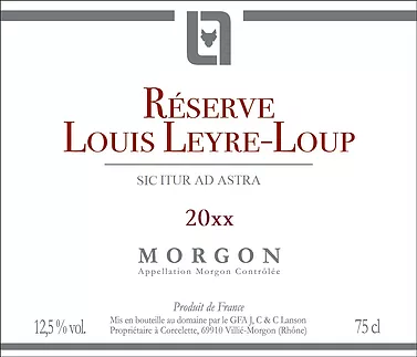 Domaine de Leyre-Loup Morgon Reserve 2018